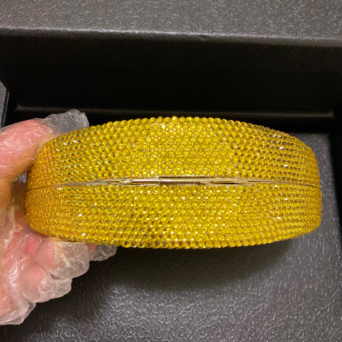 Glam Gold Rhinestone Clutch