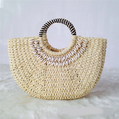 Hand-Stitched Shell Tote