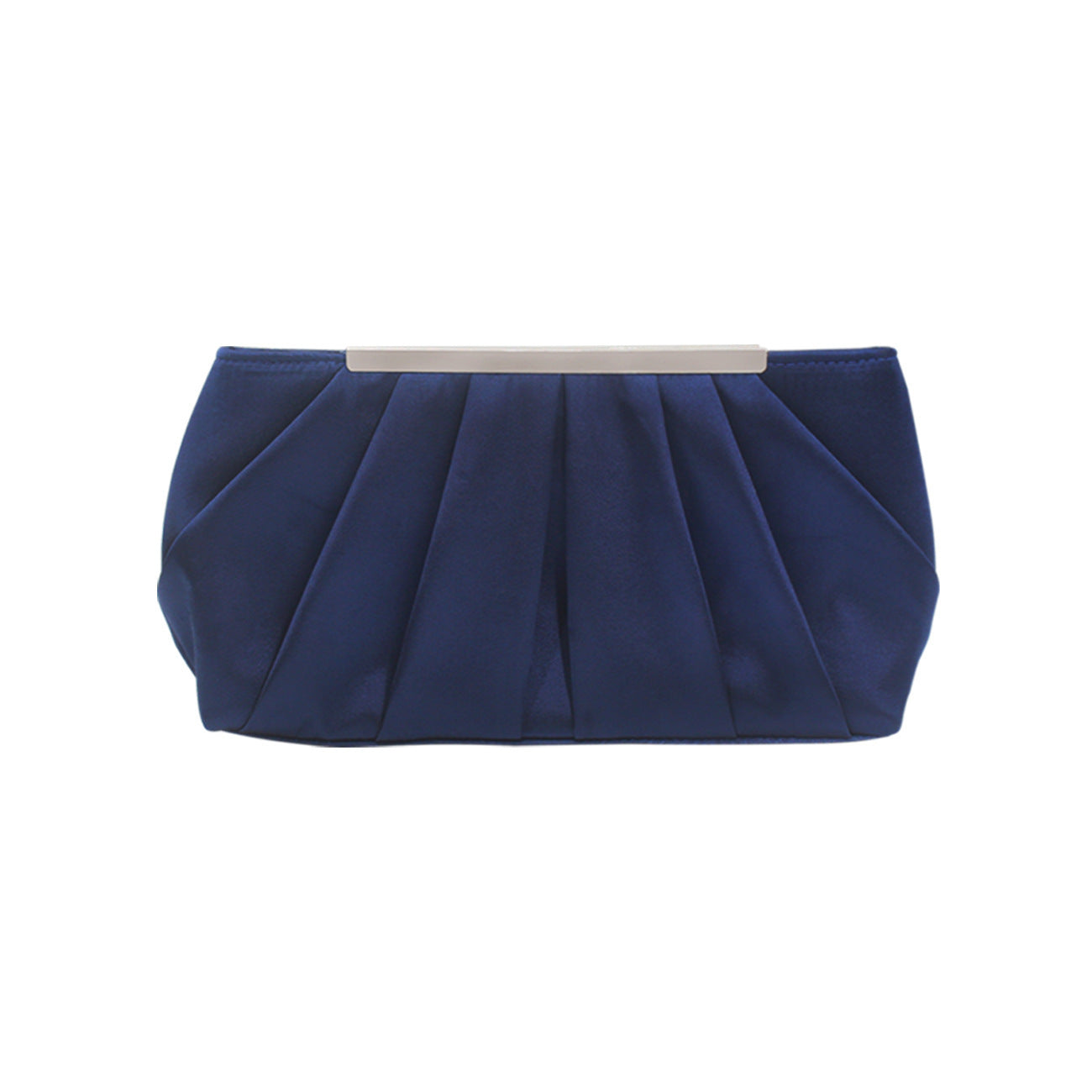 Pleated Satin Dinner Clutch