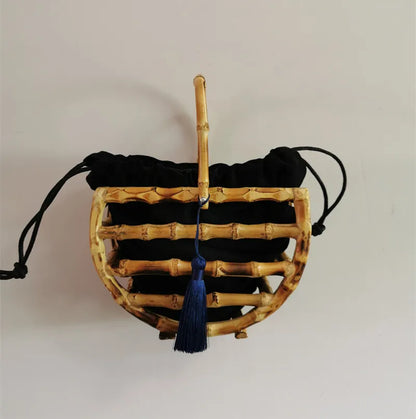 Handmade Bamboo Tassel Bag