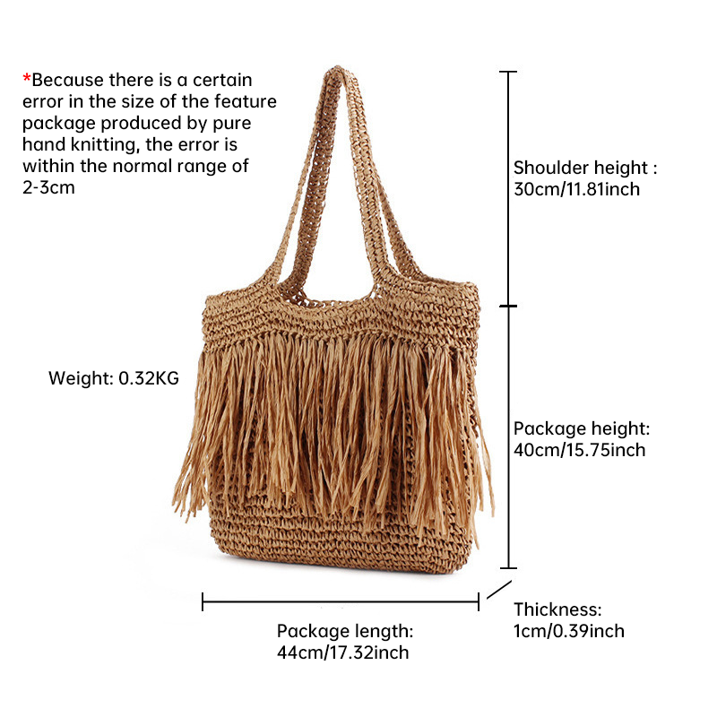 Boho Tassel Beach Bag