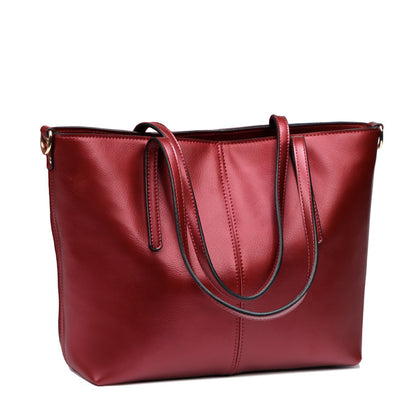 Simple Leather Shoulder Bag