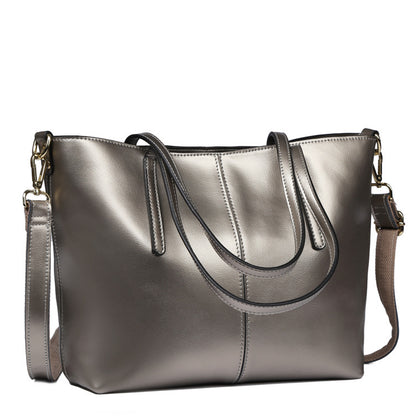 Simple Leather Shoulder Bag