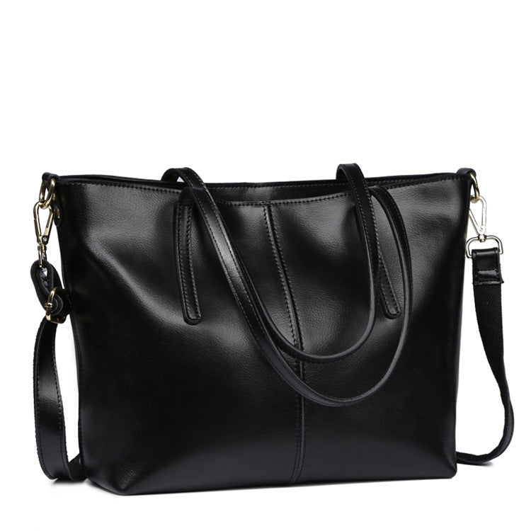 Simple Leather Shoulder Bag