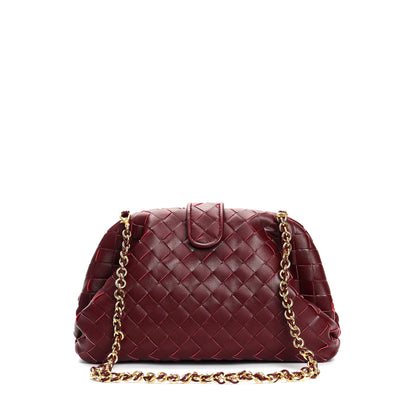 Woven Leather Square Bag