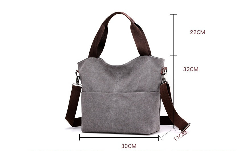 Casual Canvas Shoulder Bag