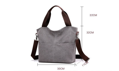 Casual Canvas Shoulder Bag