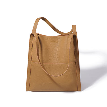 Sentong Qin Cowhide Bucket Tote