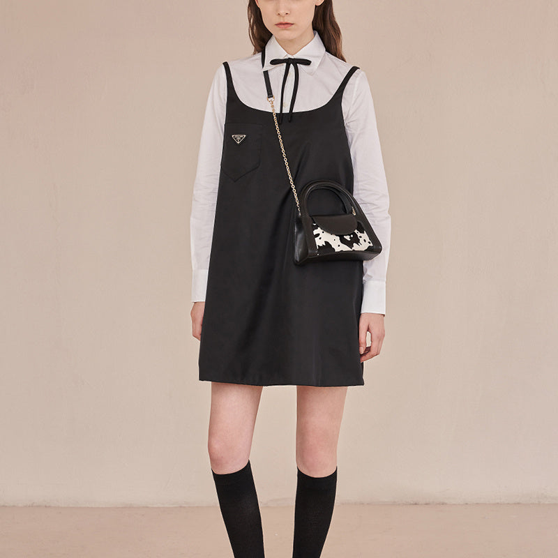 Textured French Chain Bag