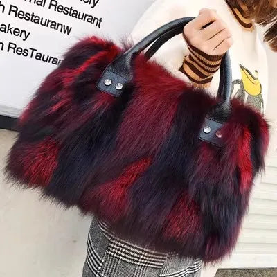 Luxury Fox Fur Handbag