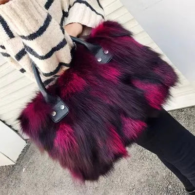 Luxury Fox Fur Handbag