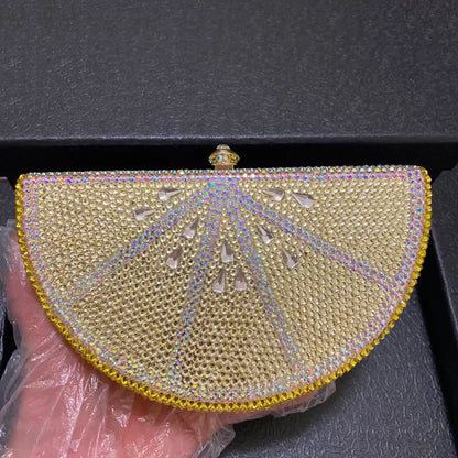 Glam Gold Rhinestone Clutch