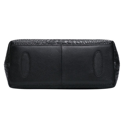 Woven Leather Messenger Bag