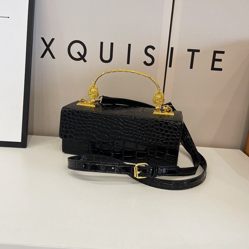 Lacquer Leather Mailman Bag