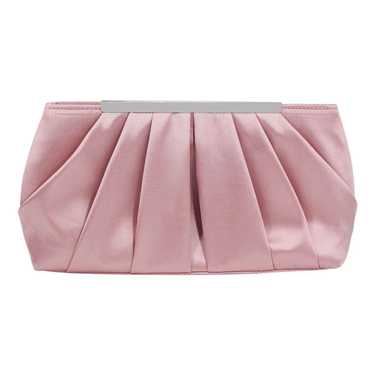 Pleated Satin Dinner Clutch
