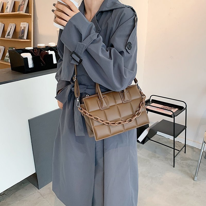 Box Style Straddle Handbag