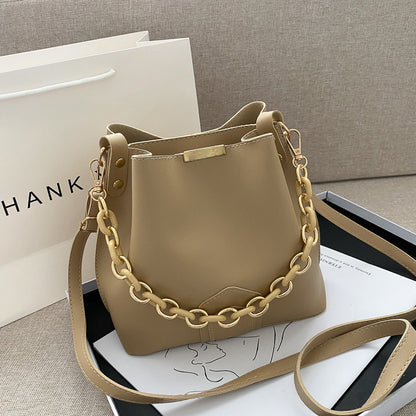 Chain Bucket Messenger Bag