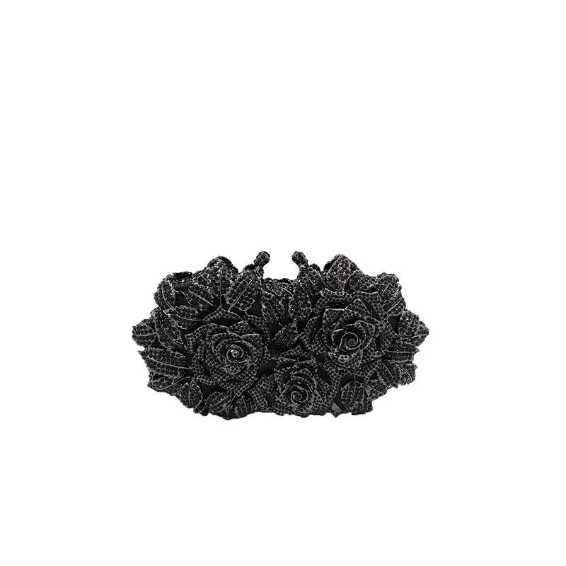 Hollow Flower Diamond Clutch