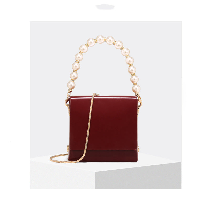 Pearl chain bag messenger bag