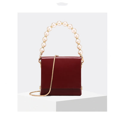 Pearl chain bag messenger bag