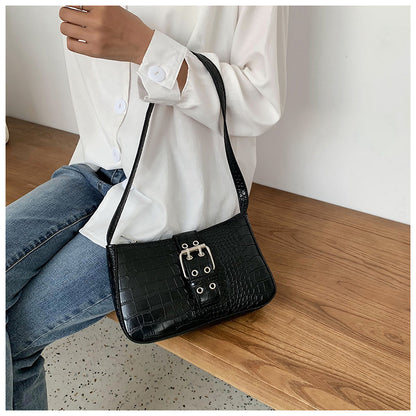 Textured Pattern Shoulder Bag