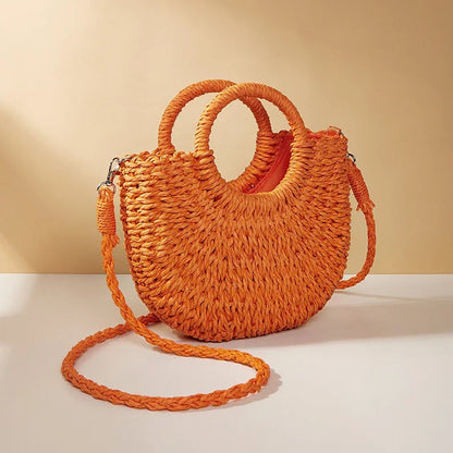 Woven Grass Beach Tote