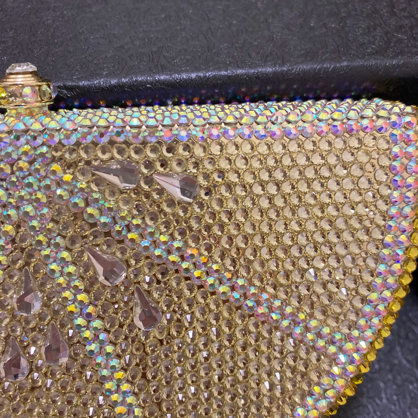 Glam Gold Rhinestone Clutch
