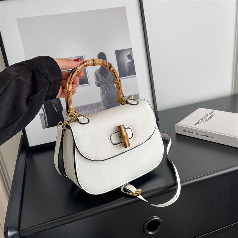 Retro Bamboo Saddle Bag