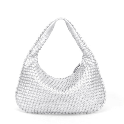 Handwoven Patchwork Hobo Bag