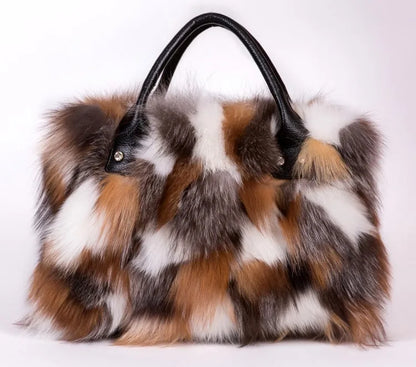 Luxury Fox Fur Handbag