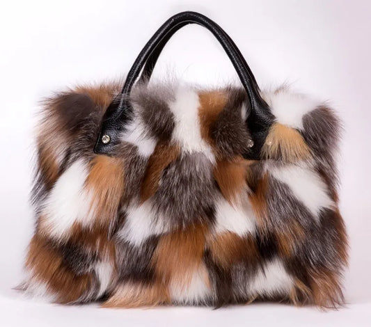 Luxury Fox Fur Handbag