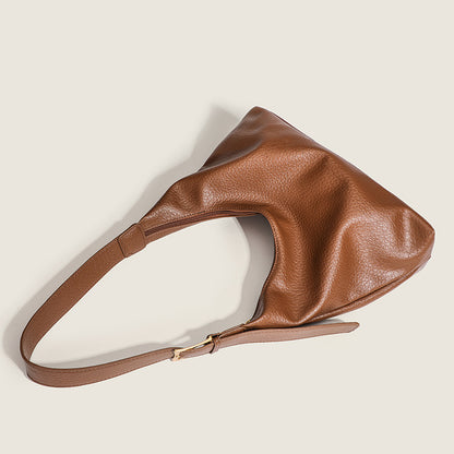 Vintage Wide‑Strap Retro Tote