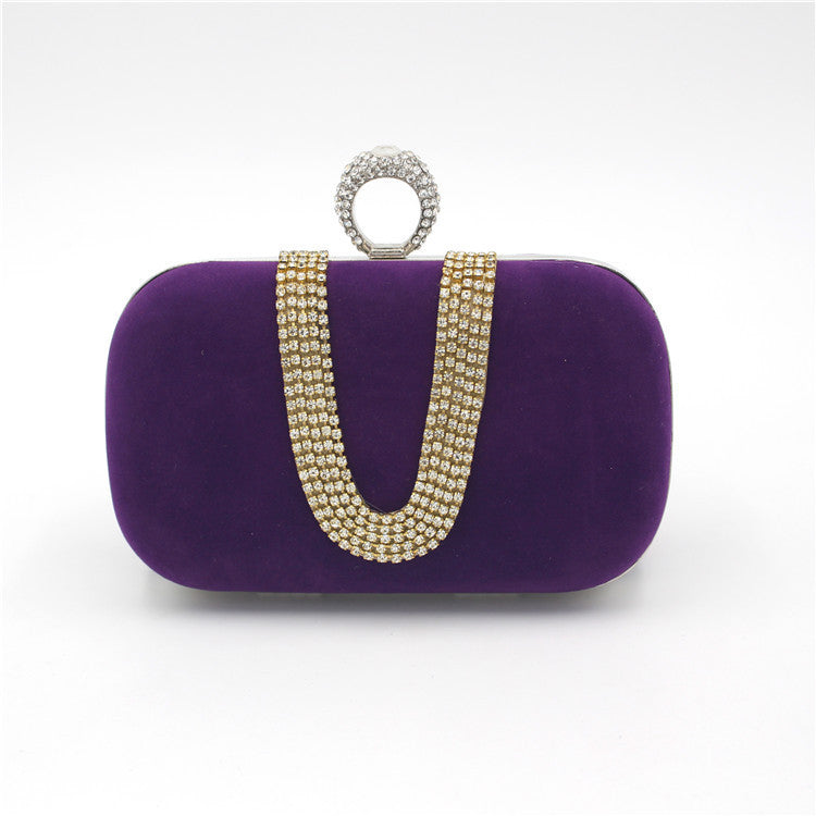 Velvet Diamond Bridal Clutch