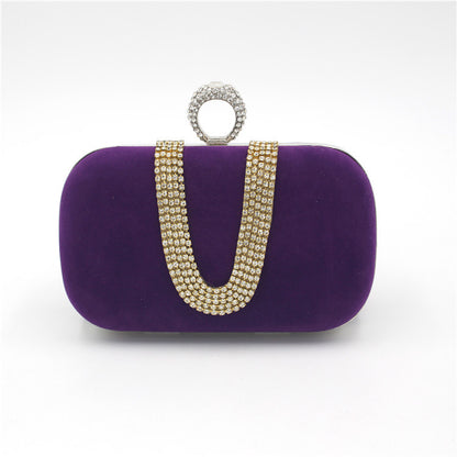 Velvet Diamond Bridal Clutch
