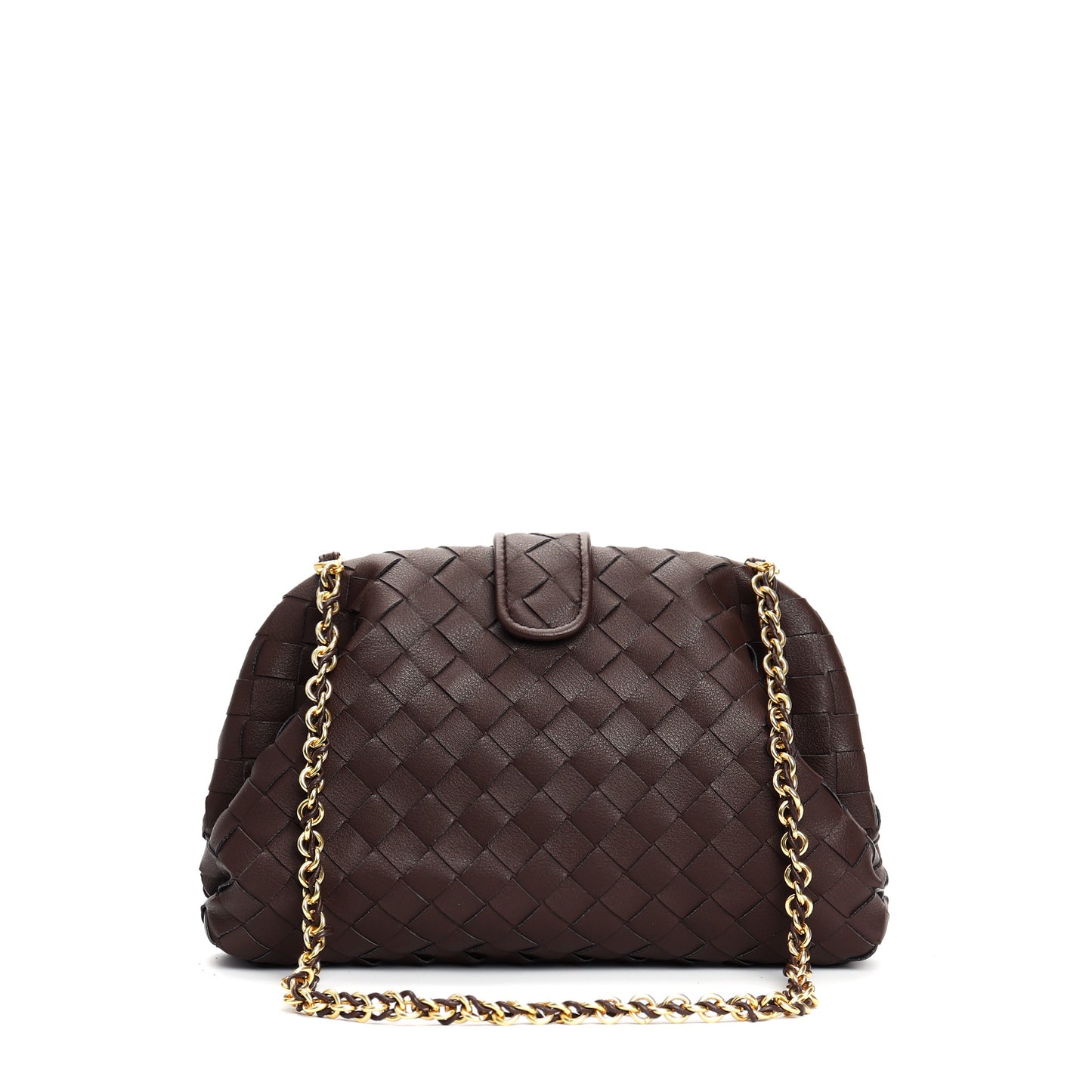 Woven Leather Square Bag