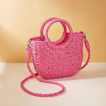 Woven Grass Beach Tote
