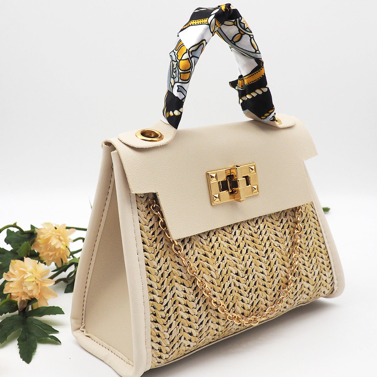 Pastoral Woven Straw Bag