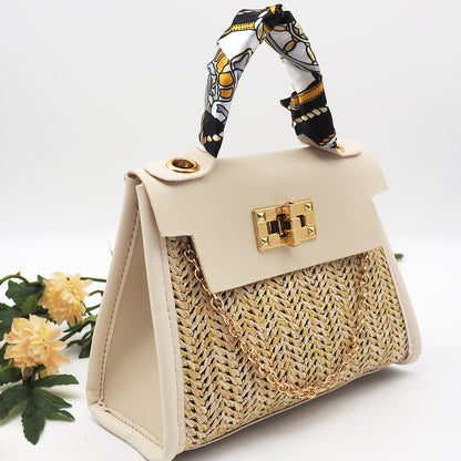 Pastoral Woven Straw Bag
