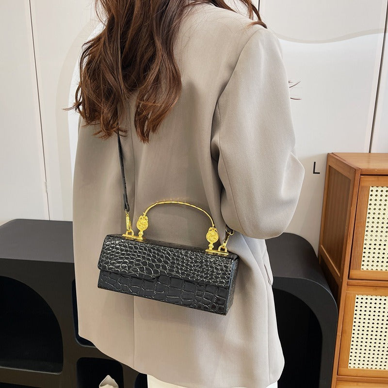 Lacquer Leather Mailman Bag