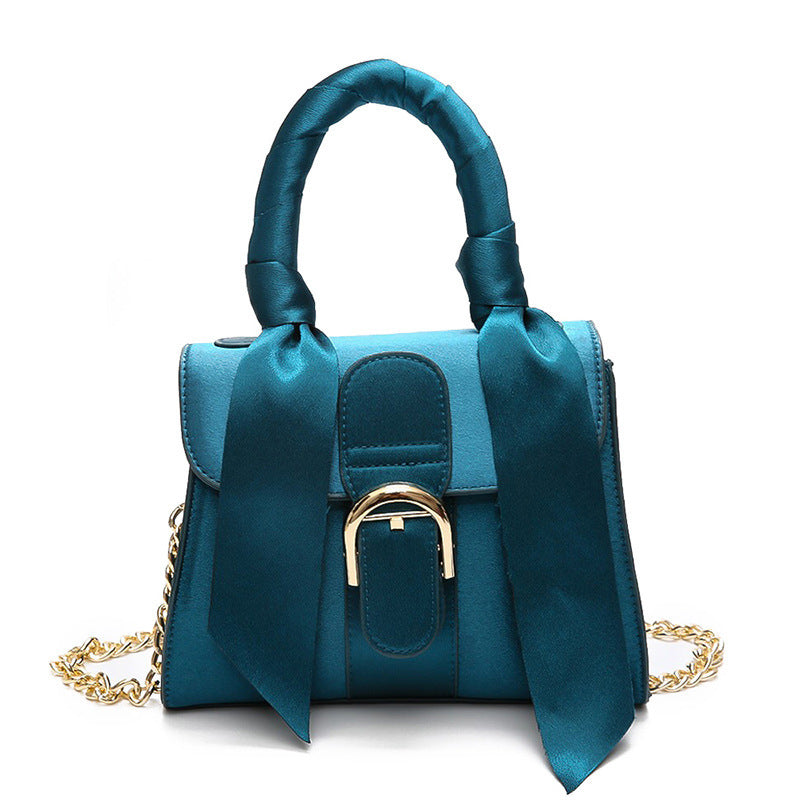 Velvet Bow Shoulder Bag