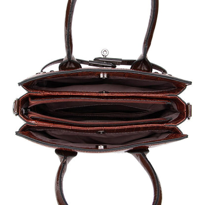 Croc-Pattern Luxury Set