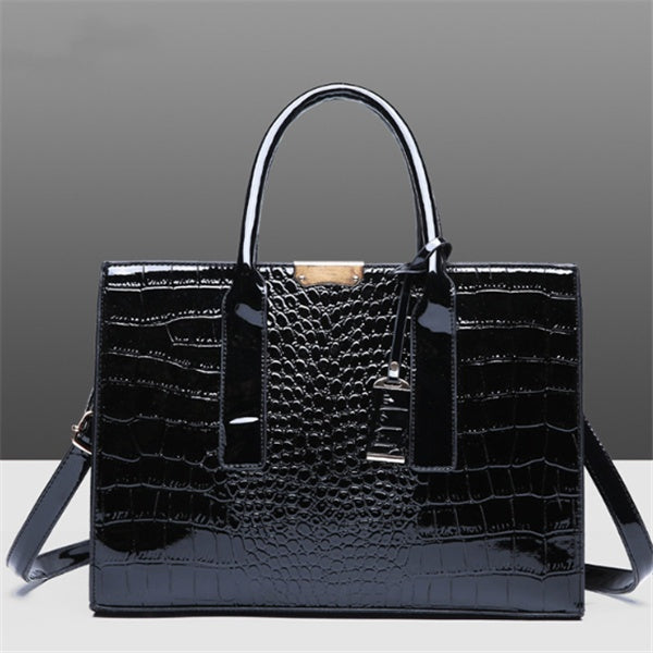 Diagonal Solid Color Stone Tote Bag