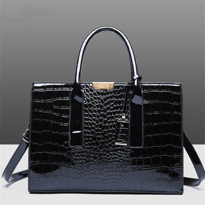 Diagonal Solid Color Stone Tote Bag