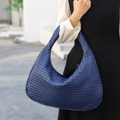 Handwoven Patchwork Hobo Bag