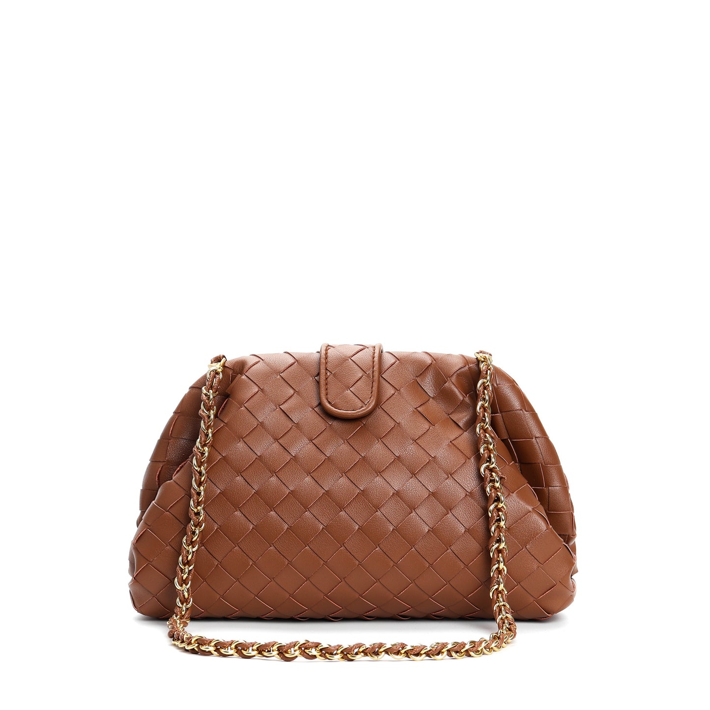 Woven Leather Square Bag