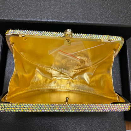 Glam Gold Rhinestone Clutch