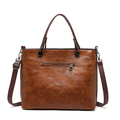 Retro Diagonal Cross Tote