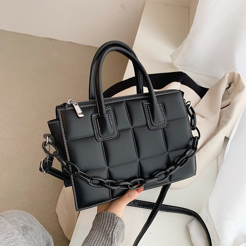 Box Style Straddle Handbag