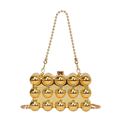 Pearl Chain Lipstick Bag