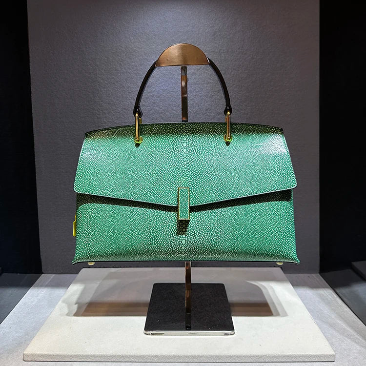 Pearl Shell Cowhide Tote